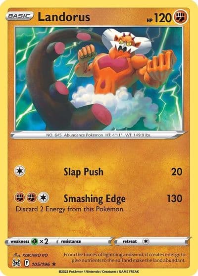 Landorus SWSH11: Lost Origin Pokemon card