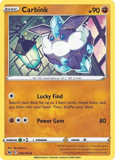 Carbink SWSH11: Lost Origin Pokemon card