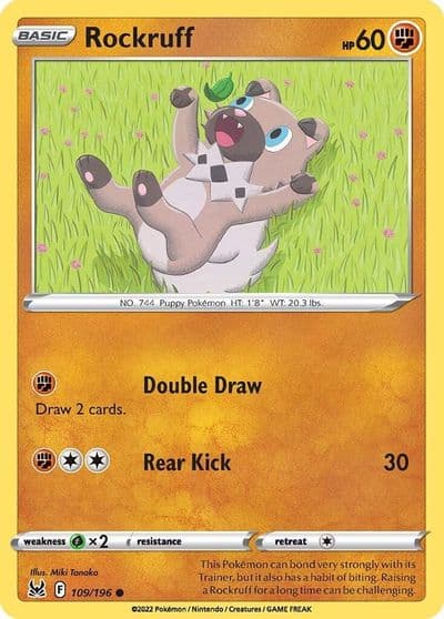 Rockruff SWSH11: Lost Origin Pokemon card