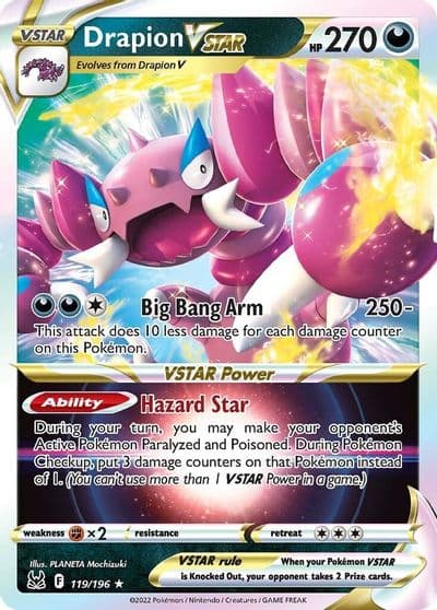 Drapion VSTAR SWSH11: Lost Origin Pokemon card