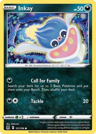 Inkay (121) SWSH11: Lost Origin Pokemon card