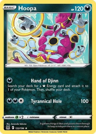 Hoopa SWSH11: Lost Origin Pokemon card