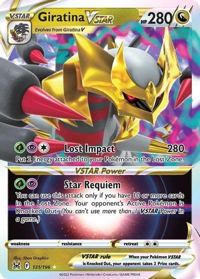 Giratina VSTAR SWSH11: Lost Origin Pokemon card