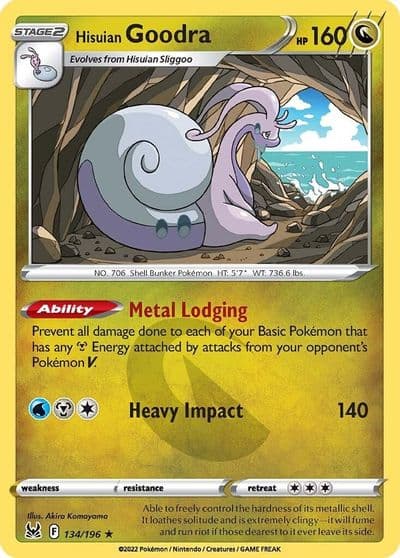 Hisuian Goodra SWSH11: Lost Origin Pokemon card