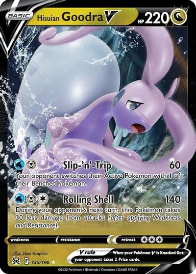 Hisuian Goodra V SWSH11: Lost Origin Pokemon card