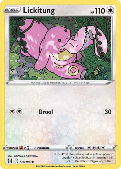 Lickitung SWSH11: Lost Origin Pokemon card