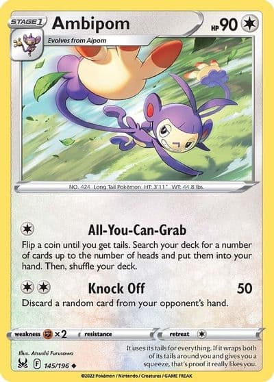 Ambipom SWSH11: Lost Origin Pokemon card