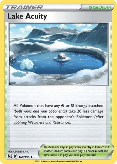 Lake Acuity SWSH11: Lost Origin Pokemon card