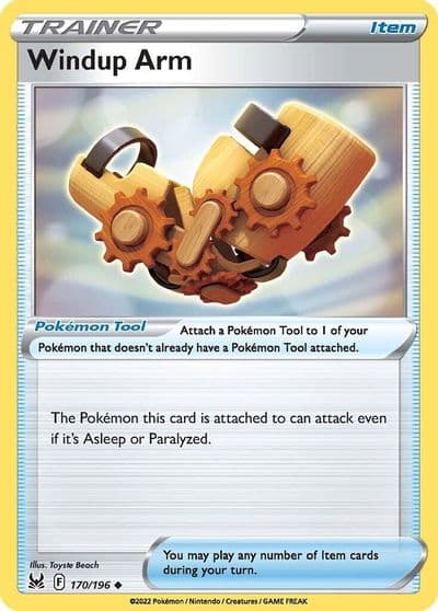 Windup Arm SWSH11: Lost Origin Pokemon card