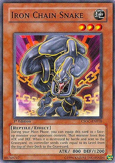 Iron Chain Snake Crossroads of Chaos Yu-Gi-Oh! card