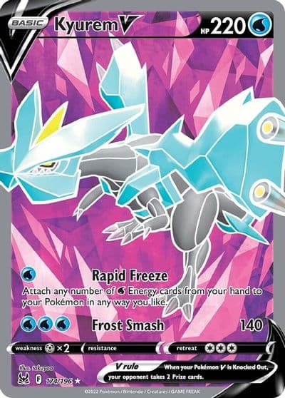 Kyurem V (Full Art) SWSH11: Lost Origin Pokemon card