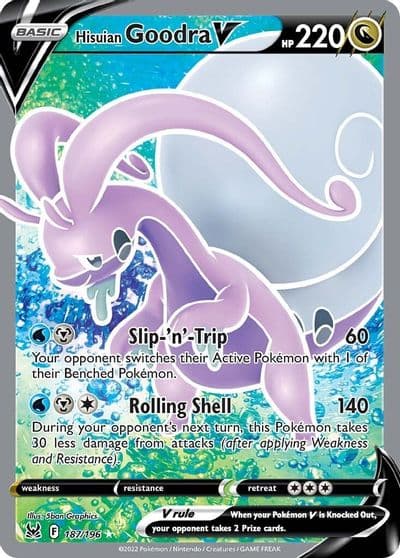 Hisuian Goodra V (Full Art) SWSH11: Lost Origin Pokemon card