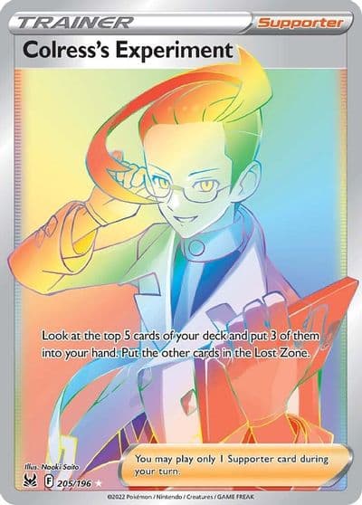 Colress's Experiment (Secret) SWSH11: Lost Origin Pokemon card