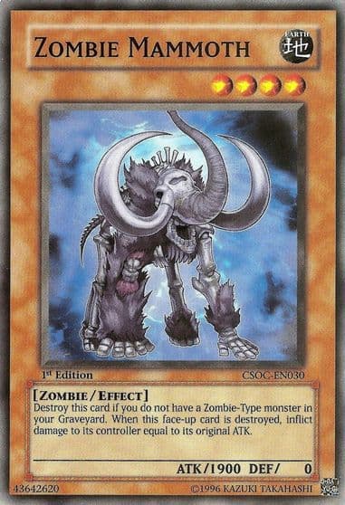 Zombie Mammoth Crossroads of Chaos Yu-Gi-Oh! card