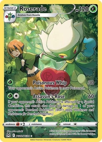 Roserade SWSH11: Lost Origin Trainer Gallery Pokemon card