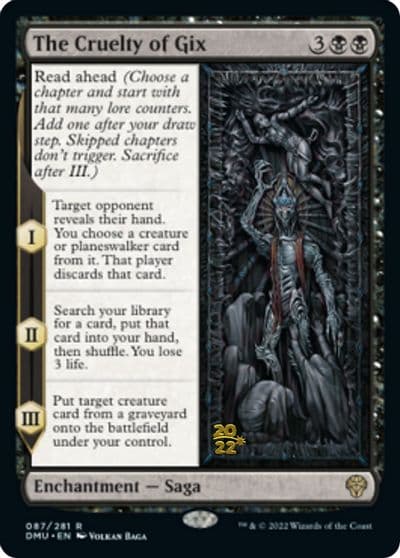 The Cruelty of Gix Prerelease Cards Magic card