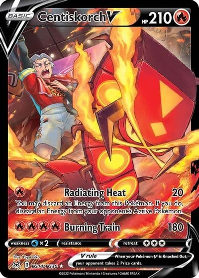 Centiskorch V SWSH11: Lost Origin Trainer Gallery Pokemon card
