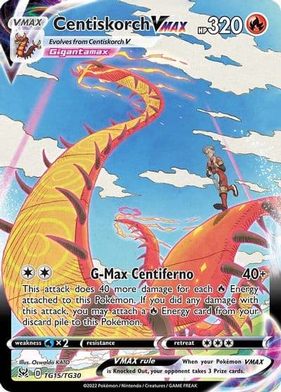 Centiskorch VMAX SWSH11: Lost Origin Trainer Gallery Pokemon card