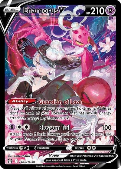 Enamorus V SWSH11: Lost Origin Trainer Gallery Pokemon card