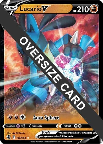 Lucario V Jumbo Cards Pokemon card