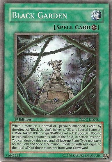 Black Garden Crossroads of Chaos Yu-Gi-Oh! card