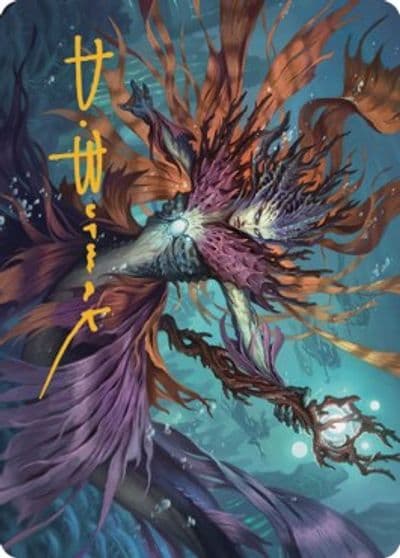 Vodalian Hexcatcher Art Card Gold Stamped Signature Art Series: Dominaria United Magic card