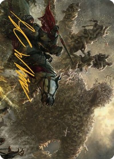 Writhing Necromass Art Card Gold Stamped Signature Art Series: Dominaria United Magic card
