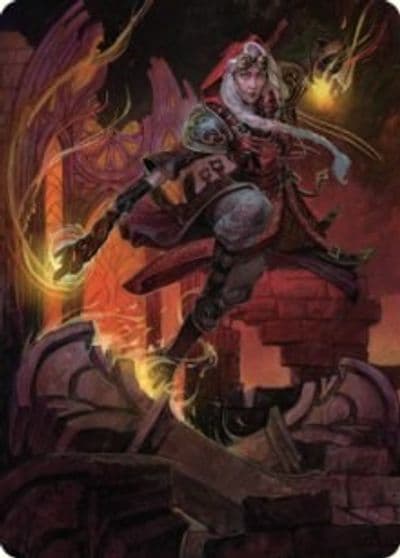 Jaya Fiery Negotiator Art Card 35 81 Art Series: Dominaria United Magic card