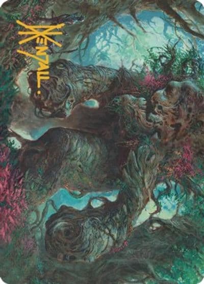 Magnigoth Sentry Art Card Gold Stamped Signature Art Series: Dominaria United Magic card