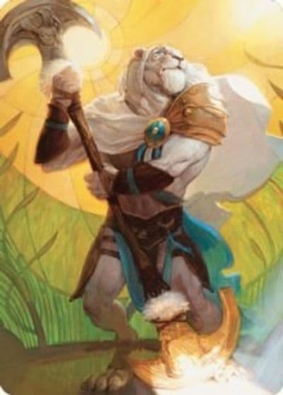 Ajani Sleeper Agent Art Card Art Series: Dominaria United Magic card