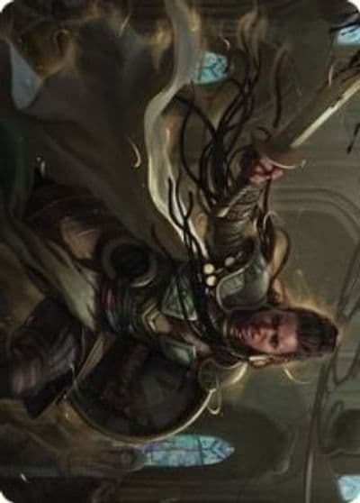 Shanna Purifying Blade Art Card 55 81 Art Series: Dominaria United Magic card
