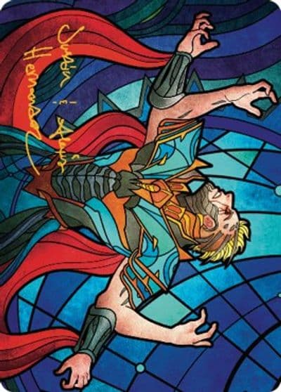 Ertai Resurrected Art Card 70 81 Gold Stamped Signature Art Series: Dominaria United Magic card