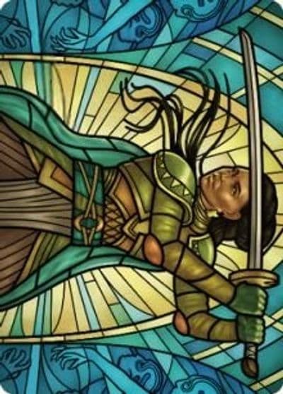 Shanna Purifying Blade Art Card 77 81 Art Series: Dominaria United Magic card