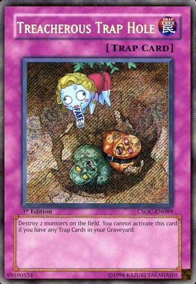 Treacherous Trap Hole Crossroads of Chaos Yu-Gi-Oh! card