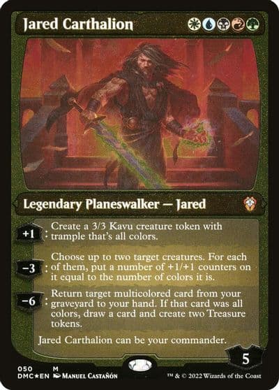 Jared Carthalion Display Commander Thick Stock Commander: Dominaria United Magic card