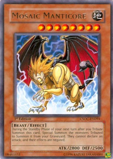 Mosaic Manticore Crossroads of Chaos Yu-Gi-Oh! card