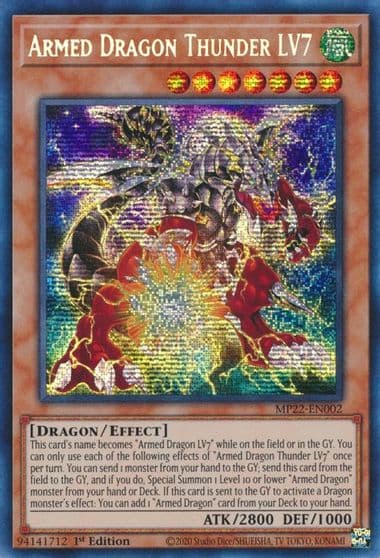 Armed Dragon Thunder LV7 2022 Tin of the Pharaoh's Gods Yu-Gi-Oh! card