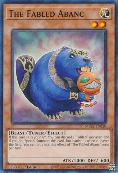 The Fabled Abanc 2022 Tin of the Pharaoh's Gods Yu-Gi-Oh! card