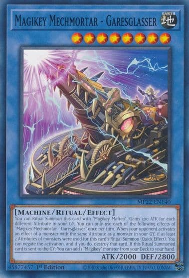 Magikey Mechmortar Garesglasser 2022 Tin of the Pharaoh's Gods Yu-Gi-Oh! card