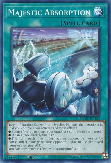 Majestic Absorption 2022 Tin of the Pharaoh's Gods Yu-Gi-Oh! card