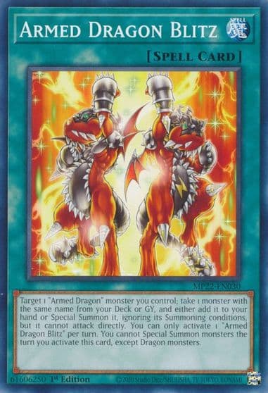 Armed Dragon Blitz 2022 Tin of the Pharaoh's Gods Yu-Gi-Oh! card