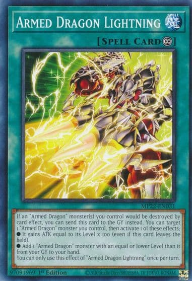 Armed Dragon Lightning 2022 Tin of the Pharaoh's Gods Yu-Gi-Oh! card