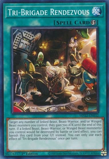 Tri Brigade Rendezvous 2022 Tin of the Pharaoh's Gods Yu-Gi-Oh! card