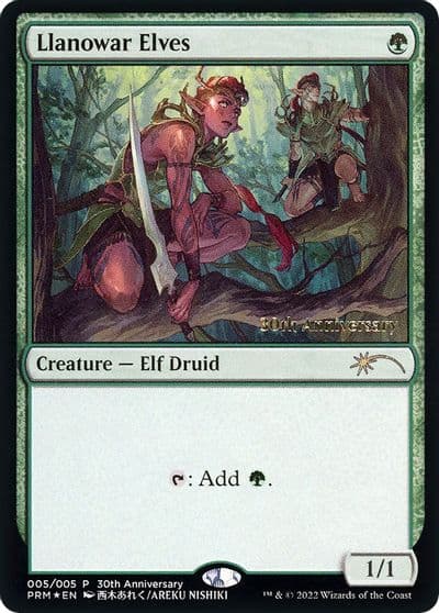 Llanowar Elves 30th Anniversary Promos Magic card