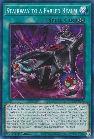 Stairway to a Fabled Realm 2022 Tin of the Pharaoh's Gods Yu-Gi-Oh! card