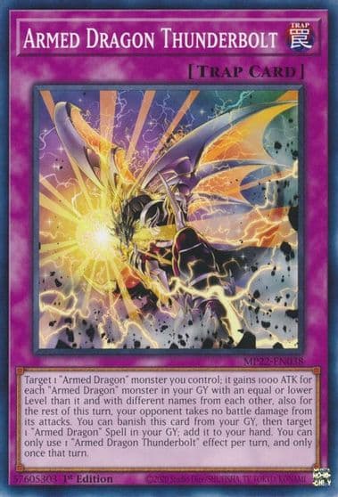 Armed Dragon Thunderbolt 2022 Tin of the Pharaoh's Gods Yu-Gi-Oh! card