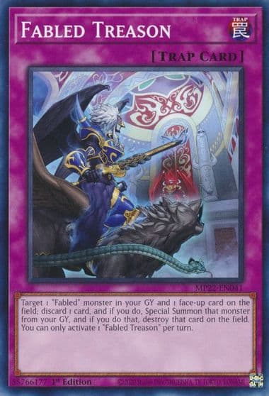 Fabled Treason 2022 Tin of the Pharaoh's Gods Yu-Gi-Oh! card