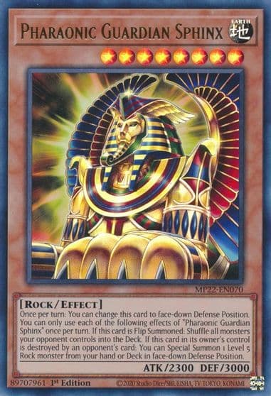 Pharaonic Guardian Sphinx 2022 Tin of the Pharaoh's Gods Yu-Gi-Oh! card