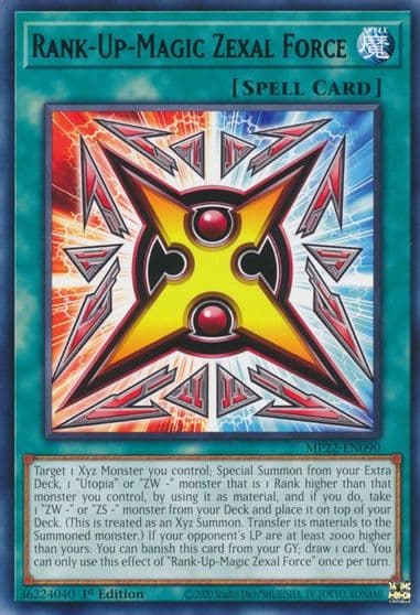 Rank Up Magic Zexal Force 2022 Tin of the Pharaoh's Gods Yu-Gi-Oh! card