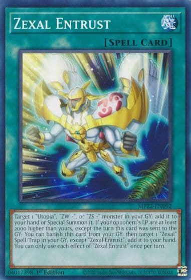Zexal Entrust 2022 Tin of the Pharaoh's Gods Yu-Gi-Oh! card